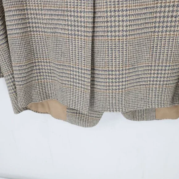 Vintage Polo Ralph Lauren Sport Coat mens 44R houndstooth plaid tweed union made